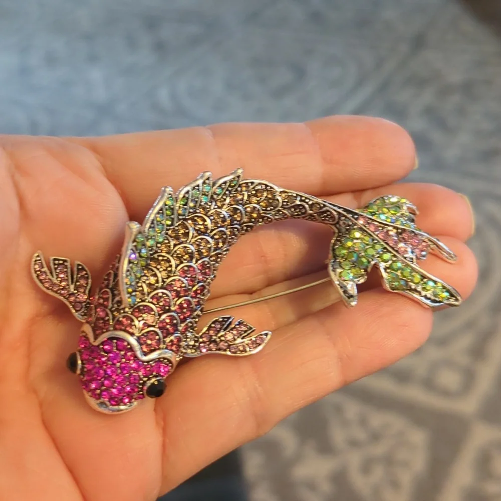 Spectacular Fish Brooch/Pendant - Picture 3 of 5